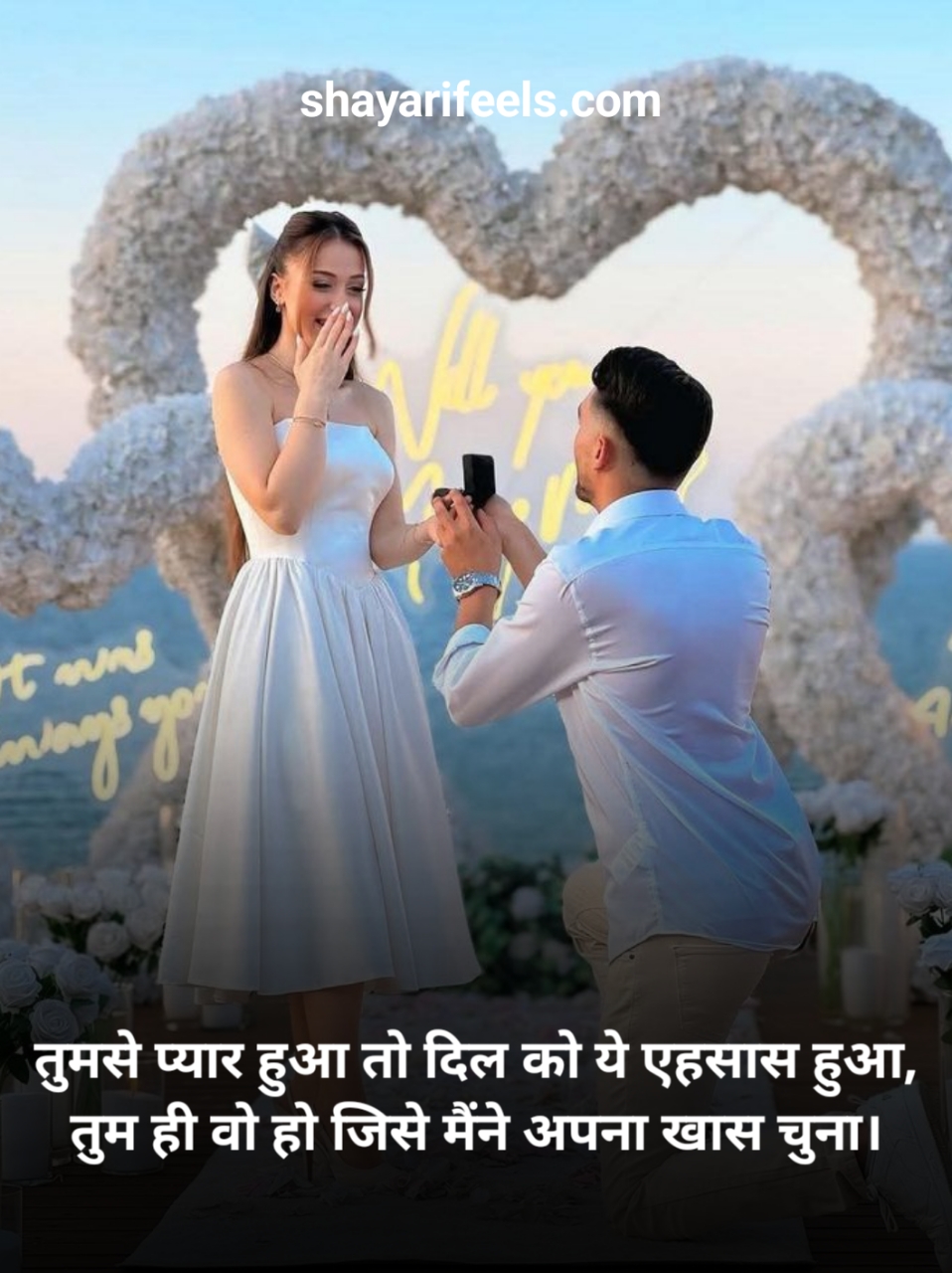 2 Line Propose Shayari In Hindi
