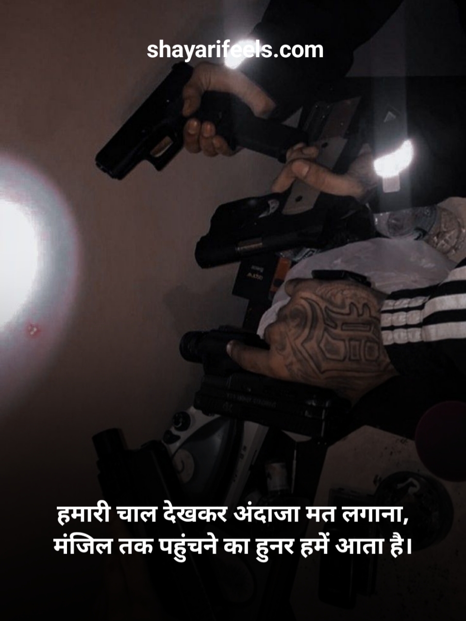 Gangster Shayari 2 Line Attitude in Hindi