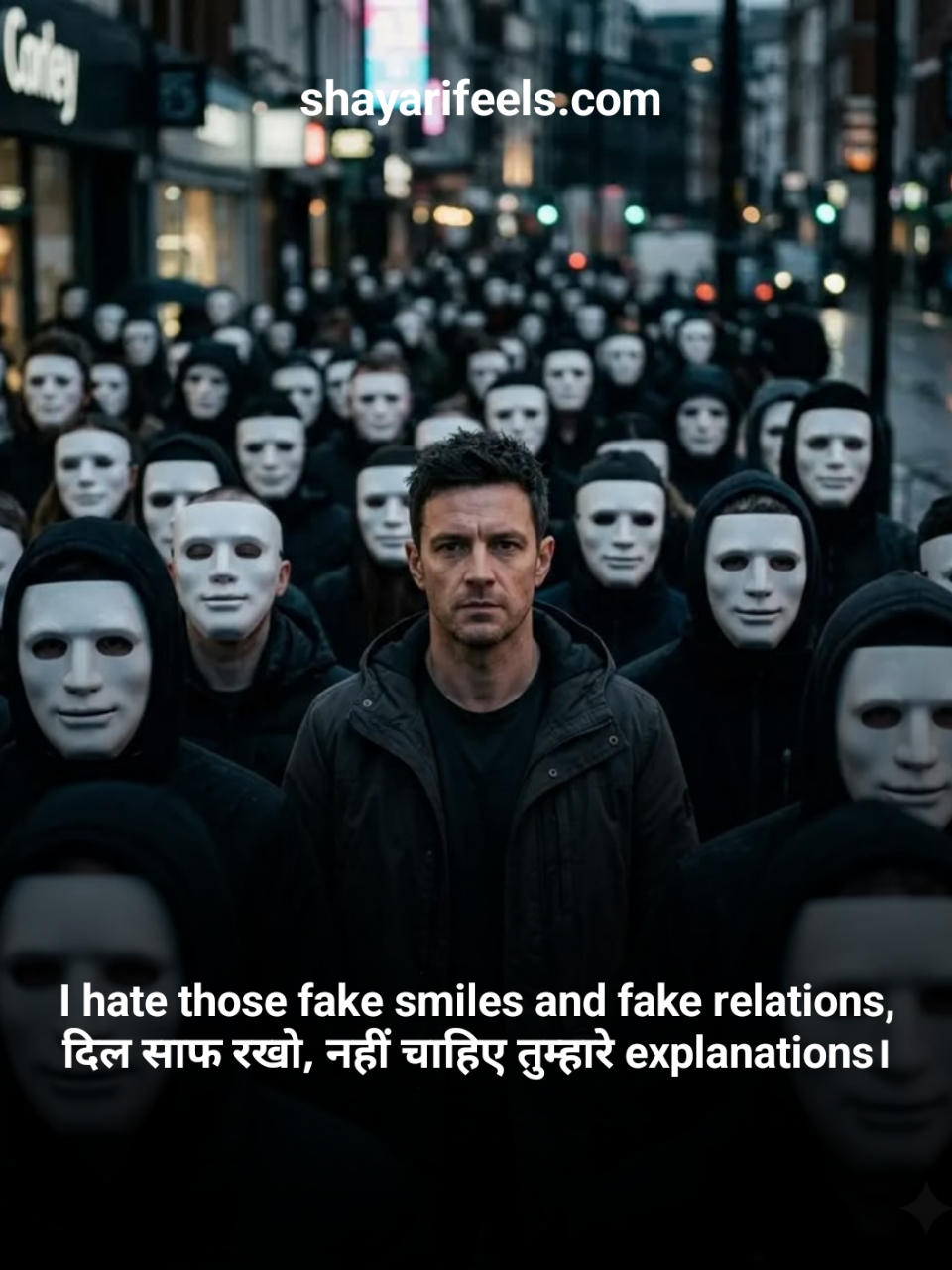 I Hate Fake People Shayari