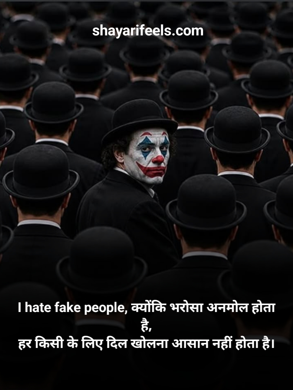 I Hate Fake People Shayari